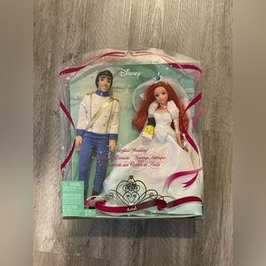 The Little Mermaid Ariel and Eric Disney Barbie Wedding Doll Set